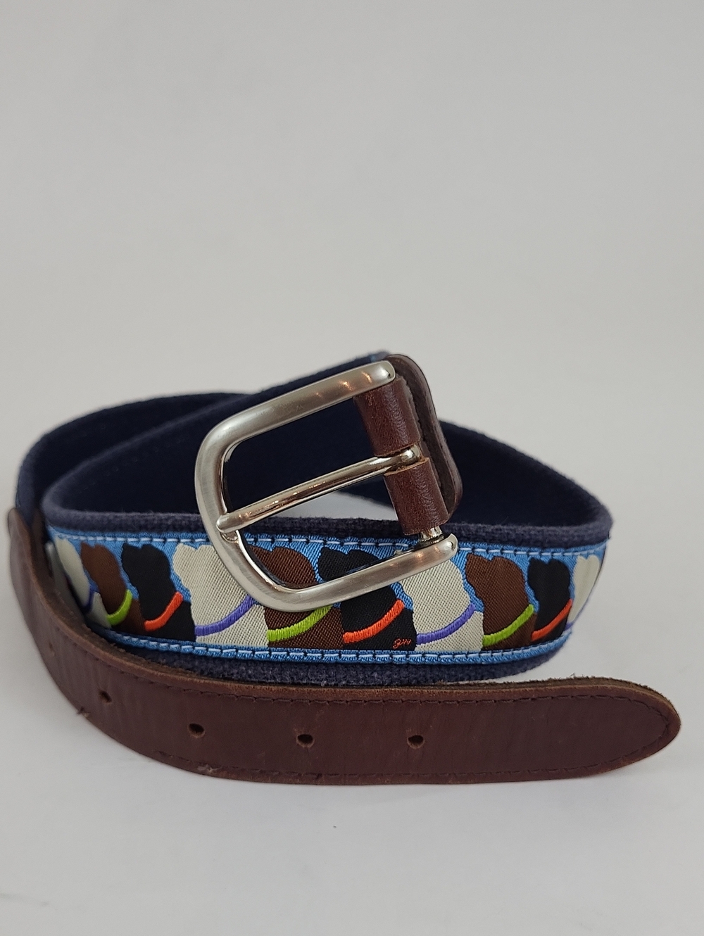 Belted Cow Company Labrador Retrievers Ribbon Club Belt Size 30